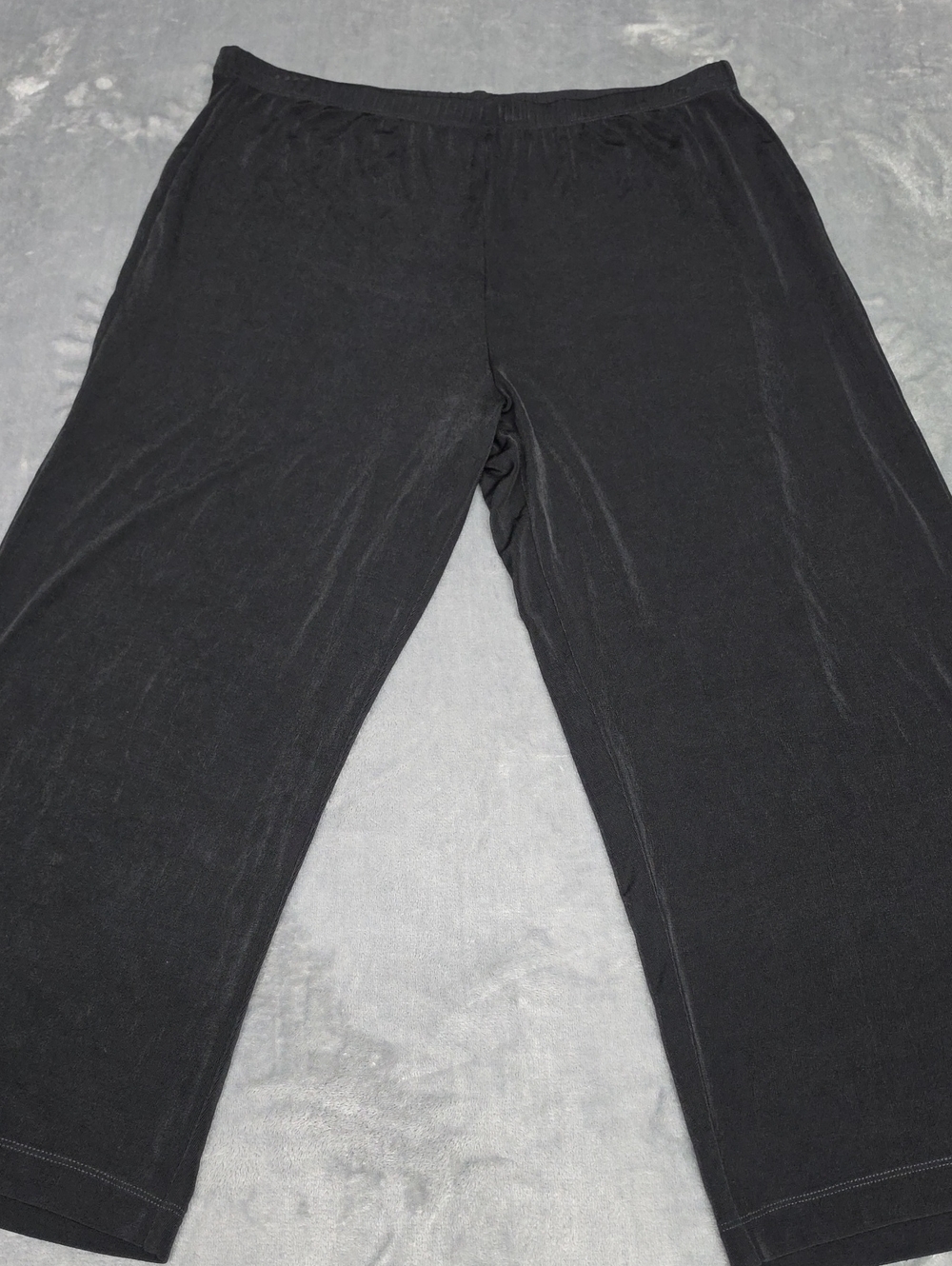 Travelers Women's Black Wide-Leg Pull-On Capri Pants 2 L